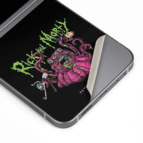Adult Swim Rick and Morty Tentacle Attack Galaxy Z Flip6 Skin